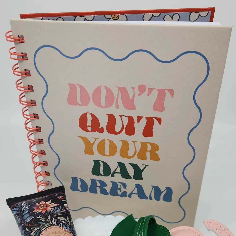 Colorful Spiral Notebook and Accessories Set